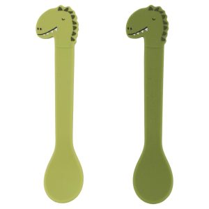 Cucharas De Alimentación De Silicona Mr. Dino 2pack - Trixie