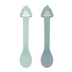 Cucharas De Alimentación De Silicona Mr. Shark 2pack - Trixie