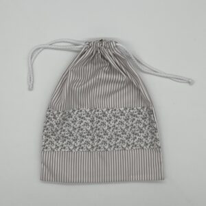 Bolsa Multiusos con Patrón Estriado y Floral