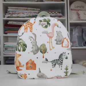 Mochila BEBÉ Estampado animales de la selva