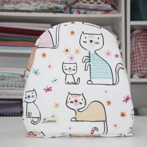 Mochila BEBÉ Simpático estampado de gatitos