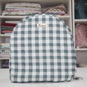 Mochila BEBÉ Estampado Vichy verde aguamarina