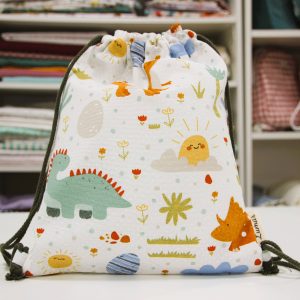 Bolsa MULTIUSOS Estampado de Dino colorido