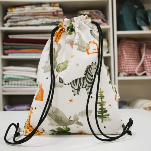 Bolsa MULTIUSOS estampado mamíferos de la selva