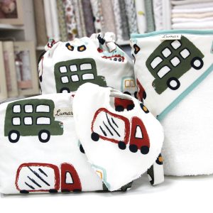 Canastilla MEDIUM Simpático estampado de vehículos